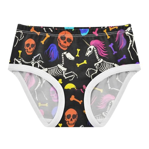 Skeleton Unicorns Toddler Girls's Underwear 2T 202c1357