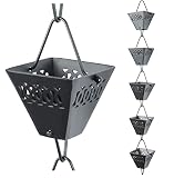 U-nitt Rain Chains, Roof Gutter Downspout/Spout Channel, Rainwater Water Catcher/Diverter, 8.5 feet