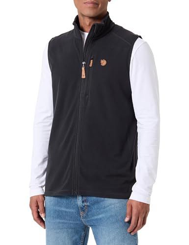 Fjällräven Herren Övik Lite Fleece Weste, Black, XXL