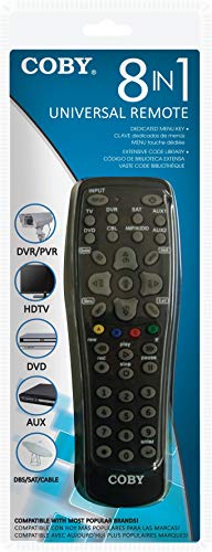 Coby Crc-02 8 In 1 Universal Remote #TOP1