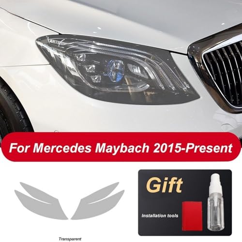 Protection de phare en TPU noir pour Maybach Classe S - 5