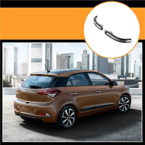 Luz de señal de giro para retrovisor Hyundai i20, repuesto contra fallos de indicador 5