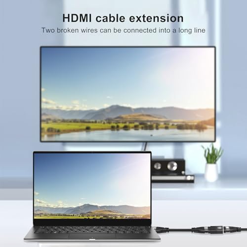2-Pack Adaptador HDMI 2.1 Hembra a Hembra Dorado miniatura 5