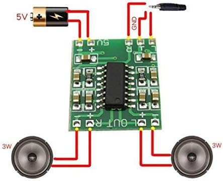 HiLetgo 5pcs PAM8403 2x 3W Mini Digital Power Amplifier Board AMP Class D 2.5-5V Input