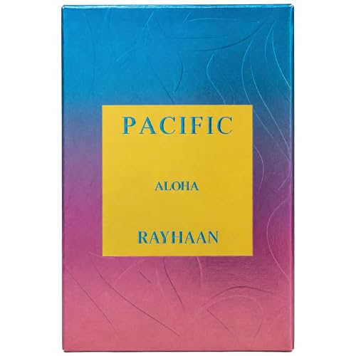 Image of Rayhaan Pacific Aloha Eau de Parfum, Fresh Aquatic Scent, Citrus & Marine Notes, Long-Lasting, Unisex, 100ml Spray