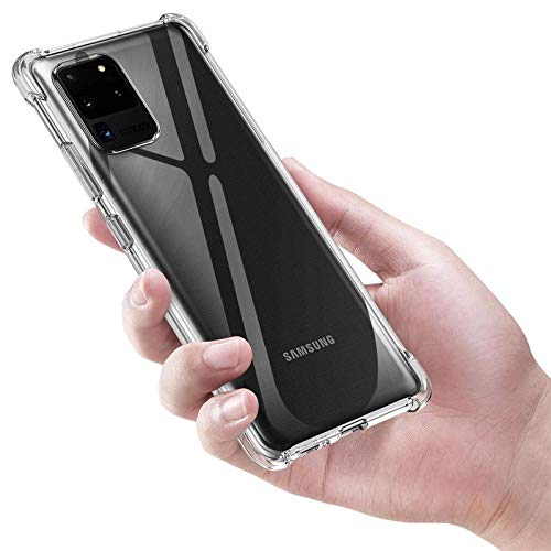 SmartLike Silicone Flexible Crystal Clear Bumper Back Cover for Samsung Galaxy S20 Ultra - Transparent (B085VT46N9) Amazon Price History, Amazon Price Tracker