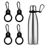 【Matériau durable】 Notre boucle de bouteille d'eau est en silicone, résistante à l'usure et durable, qui est non toxique et sans goût, avec la bonne élasticité, il est difficile à déformer ou à casser, et peut être utilisée pendant une longue période. Et les mousquetons sont en alliage d'aluminium, qui sont robustes et durables.