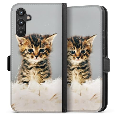 Housse chat Galaxy A34 5G DeinDesign pour transporter vos cartes en balade