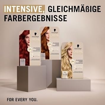 Schwarzkopf Creme Supreme Coloration 6-88 Intensive Red (3 x 182 ml) Permanent Hair Colour with Serum and Hair Mask & SOS Intensive Treatment Total Repair (15 ml) Hair Treatment with Keratin
