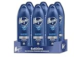 Magno - Gel de Ducha Marine - pack de 6 de 600ml (3.600ml) – Regenera y revitaliza la piel – Proporciona frescor