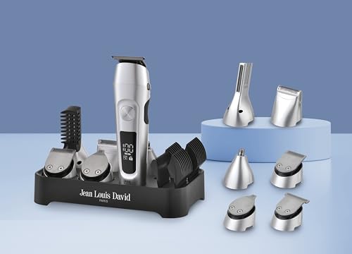 Tondeuse cheveux 6 en 1 JEAN LOUIS DAVID JLD ULTIMATE TRIMMER 6 têtes interchangeables Autonomie 120 min - vue 4