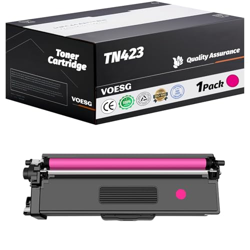 Compatible for Brother TN423 Toner Cartridge Work for Brother MFC-L8900Cdw L8610Cdw HL-L8360Cdw L8260Cdw L8360Cdwt Printers, with Chip, High Yield 3000 Pages, High-Definition Printing (Magenta) -  VOESG