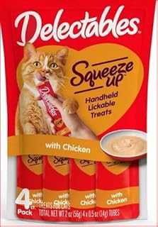 Hartz Delectables Squeeze Up Chicken Cat Treats 4ct