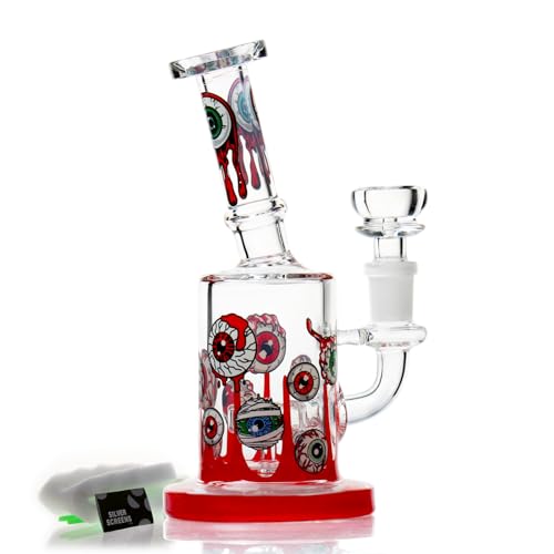 Green 25cm Glass Bong with Tornado Percolator 14.5mm Bowl 400g Mini Red Hookah Oil Rig