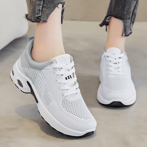 Image of Padgene Womens Sneakers Air Cushion Running Shoes Lightweight Tennis Walking Shoes Mesh Breathable Gym Work Fashion Sneakers Athletic Comfortable Casual