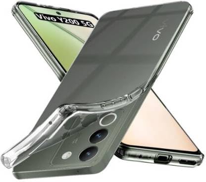 Image of for vivo Y200 Case,vivo Y200 Phone Case Clear Transparent Reinforced Corners TPU Shock-Absorption Flexible Cell Phone Cover for vivo Y200 - Transparent
