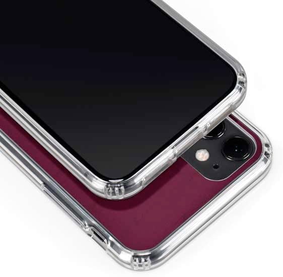 Skinit Clear Phone Case Compatible with iPhone 11 - Officially Licensed NFL Washington Commanders Distressed Design