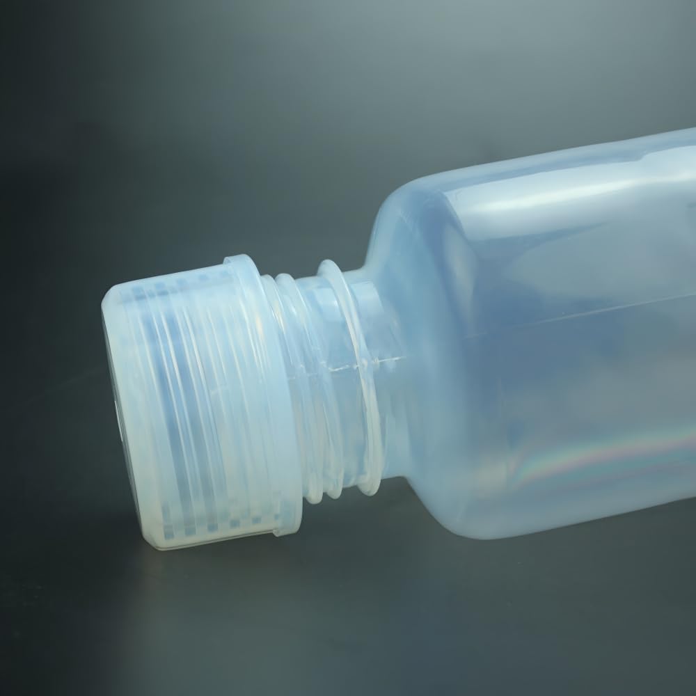 NJbinglab 250ml PFA Wide-mouth Bottle GL45 Thread, Plastic Lab Sample Storage Bottle,for ICP-MS Low Pb-work Trace Metal Analysis, 2pcs