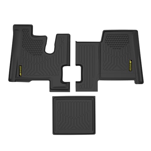 PIT66 TPE Floor Mats Cargo Liners Fit Kenworth T600 T660 T800 W900 2006-2019 Truck Accessories All Weather Protection alfombras para carro Black 3Pcs