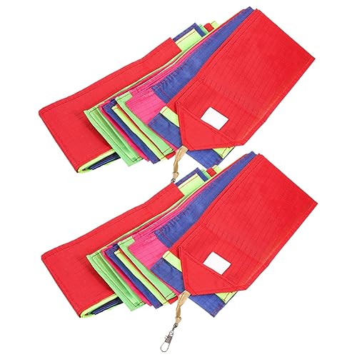 KOMBIUDA Reusable Kite Tails 2 Pcs 15m Long Kite Tail Tube Outdoor Streamer Lights Sky Streamer