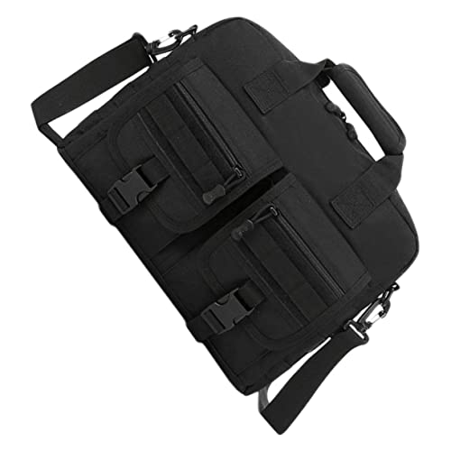 Bolso de hombro para ordenador portátil grande con cremallera y diseño simple 4