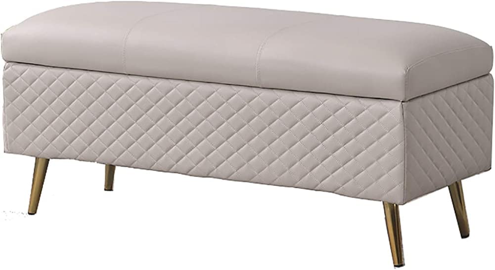 Tabouret de rangement coffre et banc de lit pour trier la maison