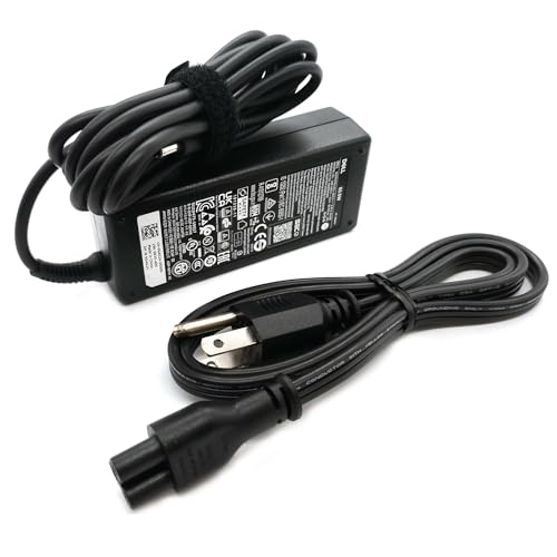 Image of Dell 65W 4.5mm tip Laptop Charger,Latitude 3320 3330 3340 3420 3430 3435 3440 3450 3520 3530 3535 3540 AC Adapter, Black, DA65NM191