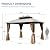 YITAHOME 10x12ft Hardtop Gazebo with Nettings and Curtains, Heavy Duty Double Roof Galvanized Steel Outdoor Combined of Horizontal Vertical Stripes Roof for Patio, Backyard, Deck, Lawn (Bronze)