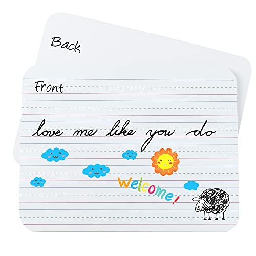 Dry erase double sided lapboard - 9x12" mini ruled and blank…