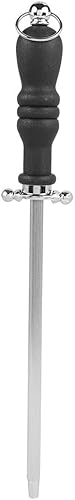 Miniatura 7 de Varilla de afilar, 1 pieza de acero inoxidable afilador de cuchillos de mango para chefs, cuchillos de acero, herramienta de varilla de afilar de