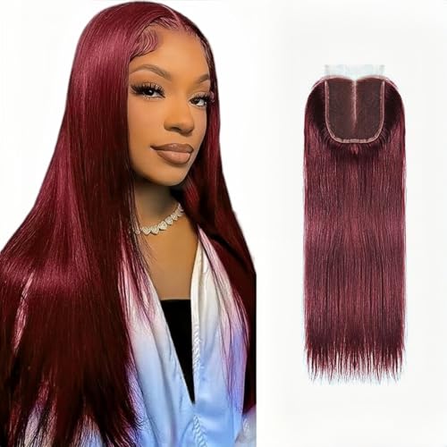 Straight Lace Closure 4x4 Free Part Closure 100%...