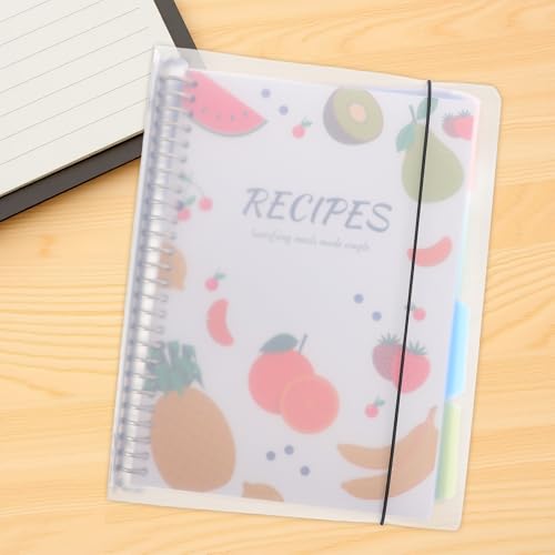 Archivador de recetas con espacio amplio LIFKOME, planificador de comidas con hojas anti-manchas 6