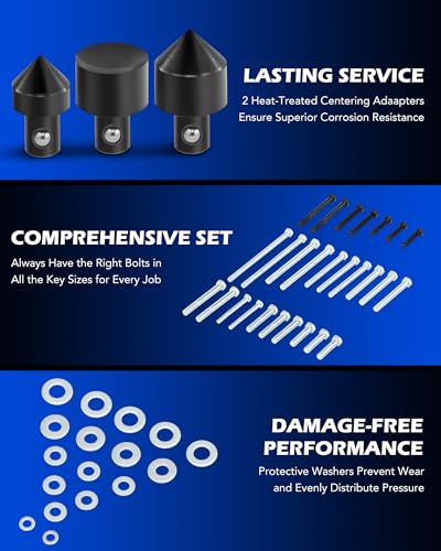 Orion Motor Tech 004600 Harmonic Balancer Puller Kit, 49Pc Power Steering Pulley Puller Installer Tool Set, Heavy Duty Steering Wheel Puller Tool Kit thumb #4