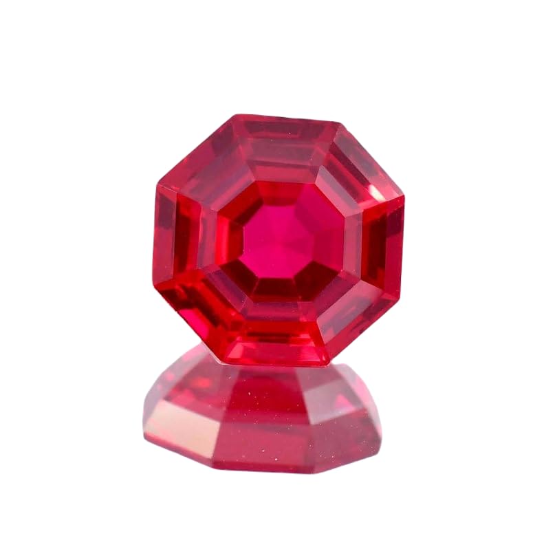 Rubis naturel 12x12mm pierre précieuse pour collier et fabrication bijoux