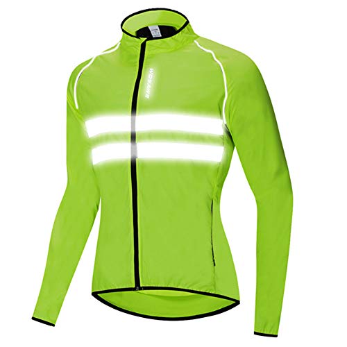 Classicoco Coupe-Vent, Veste Coupe-Vent, Coupe-Vent pour Homme, Veste légère pour vélo, Coupe-Vent pour Homme légère, Coupe-Vent à Manches Longues imperméable pour Moto