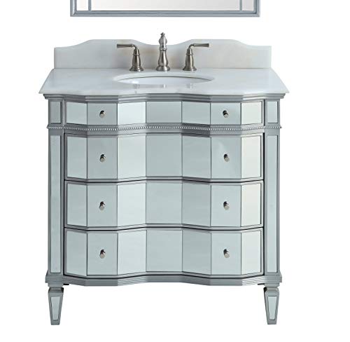 36" Benton Collection Mirror Reflection Bathroom Sink Vanity - Model # Bwv-025/36 Ashley #TOP1