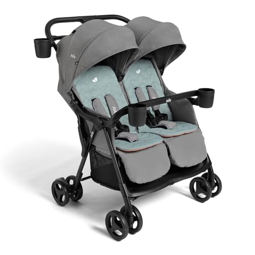 Image of Joie Baby, Rosemary Side-by-Side Double Stroller - Lightweight, Compact, and Comfortable Side-by-Side Stroller for Twins or Siblings