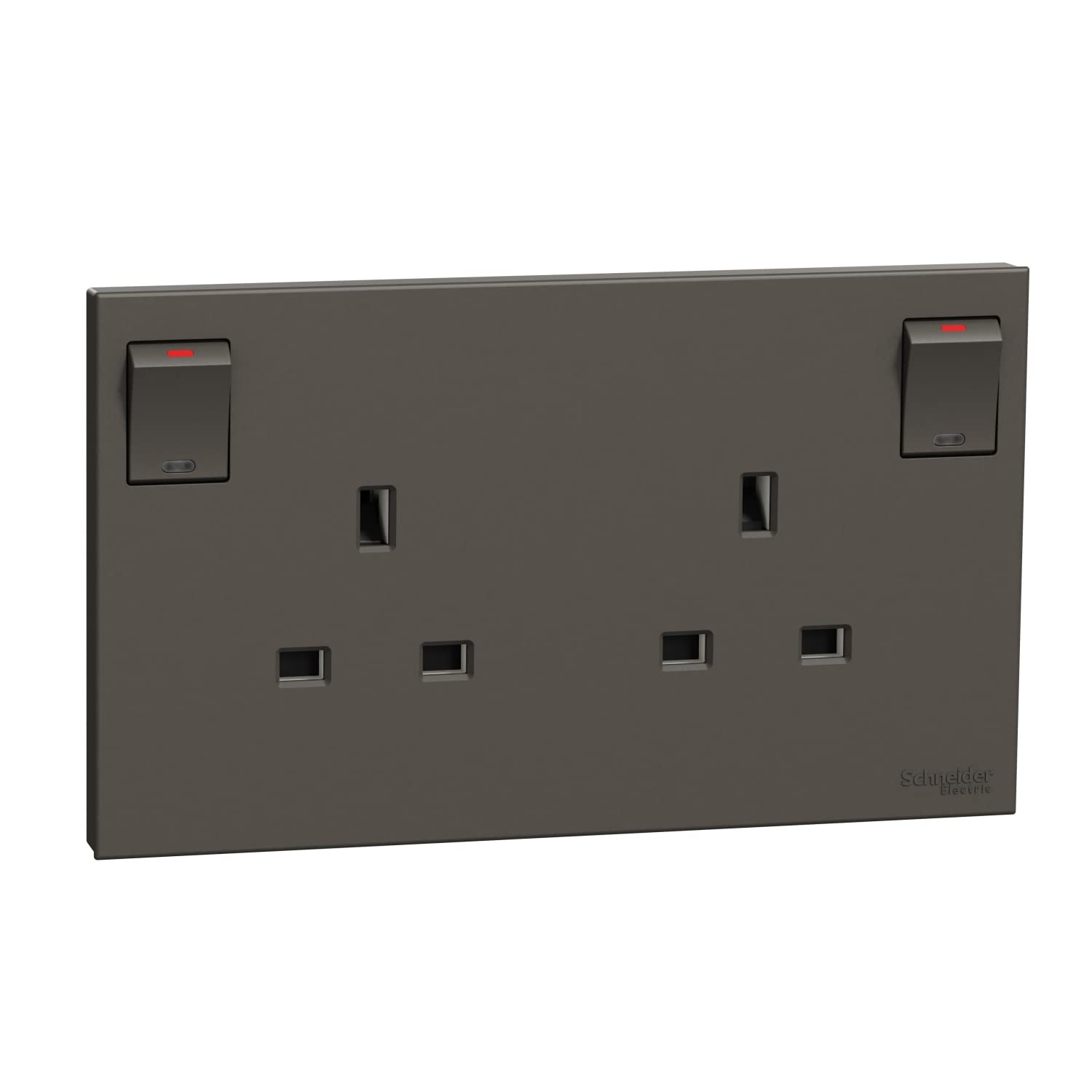 AvatarOn C, 2 Gang, Socket, 13A 250V, Dark Grey, E87T25_DG