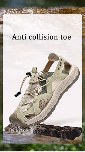 Men's Breathable Outdoor Walking Sandals Casual Thick Cushion Comfortable Slip On Summer Beach Sandals2