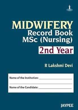 MIDWIFERY RECORD BOOK MSC(NURSING) 2ND YEAR