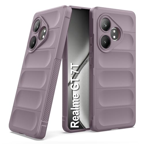 Image of Zapcase Back Case Cover for Realme GT 7T | Compatible for Realme GT 7T Back Cover | Liquid Silicon Magic Case with Camera Protection | Lavender