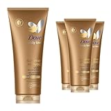 Dove Derma Spa Fake Tan, Tanning Moisturiser, Gradual Tan Moisturiser, Skinny, Self, Face with Aloe Vera Extract and Hydrating Glycerin (Pack of 4)