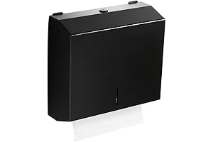 Commercial Matte Black Paper Towel Dispenser, C-fold & Multifold Paper Towels Holder...