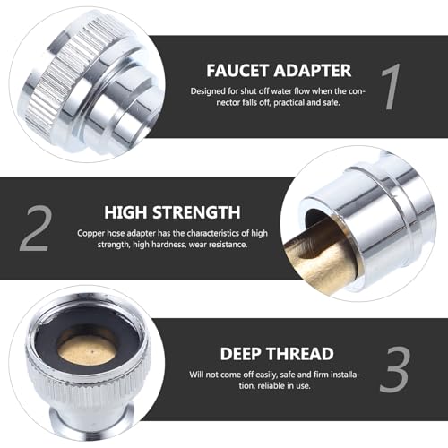 LAPYAPPE 防脱落止水? クイックコネクト蛇口アダプター 洗濯機給水ホース接続具 自動水止めバルブ付き ホース落下防止設計