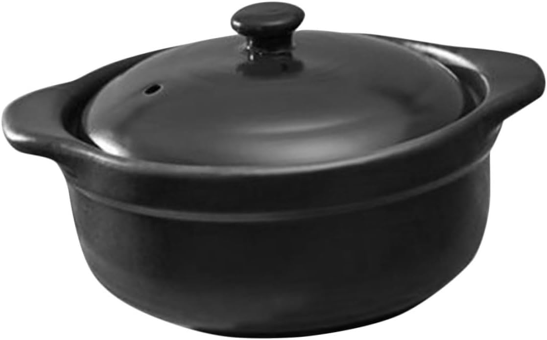 Ceramic Casserole Food Stew Pot Kitchen Stew Pot Lid Non-stick Smooth Surface