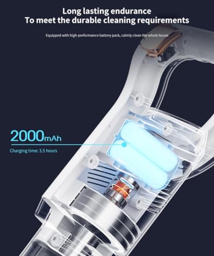 2024 New Model Cordless Vacuum Cleaner, Powerful Stick Vacuum for Hardwood Floor, 35 Min Rechargeable Battery, 4 in 1 Lightweight Upright Vacuum for Pet Hair Carpet