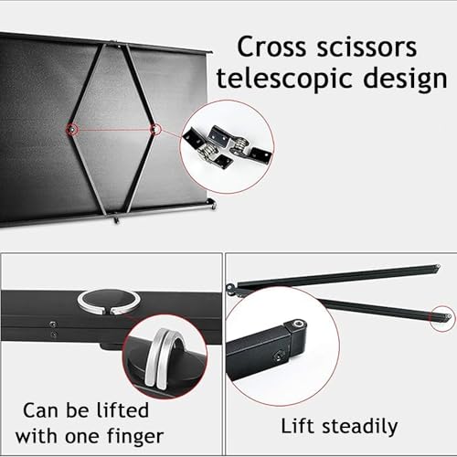 Pantalla manual portátil para proyector de 50 pulgadas miniatura 2
