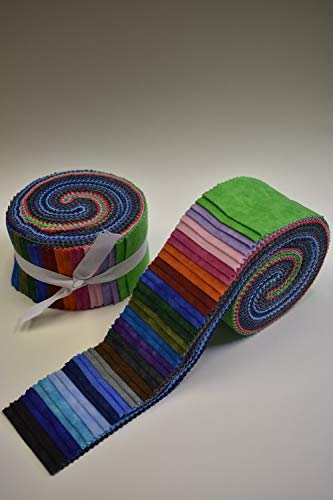 Santee Print Works Cotton Texture Blenders Spiral Jelly Roll
