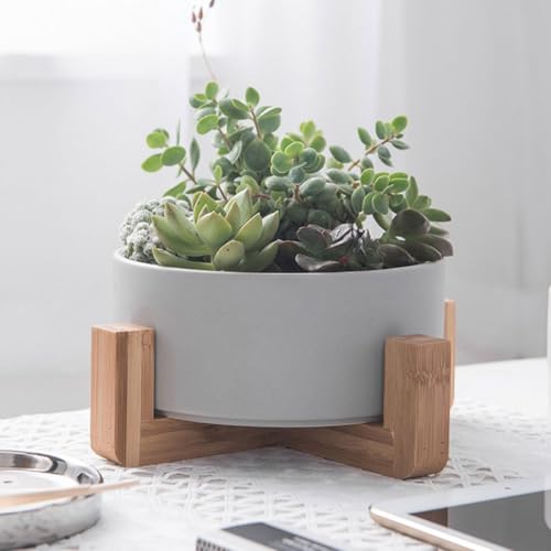 Pot de fleurs en céramique design ergonomique et support stable élégant - 8