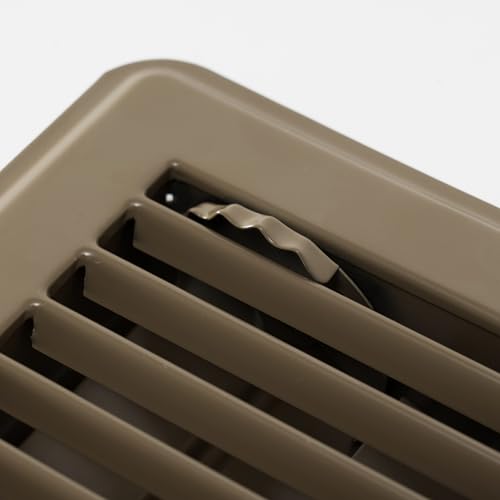 Fits 6x14 and 14x6 Duct Opening | Floor Register with Louvered Design by Handua | Heavy Duty Walkable Design with Damper | Floor Vent Grille | Easy to Adjust Air Supply Lever | Brown by Handua - Image 6